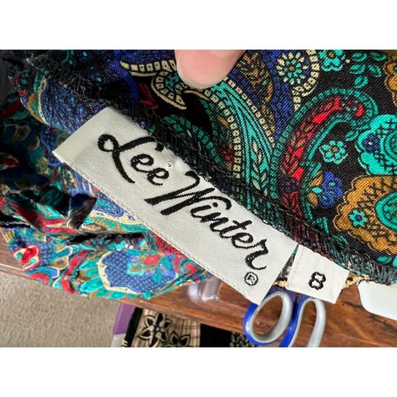 pull over top paisley blue red green - Picture 10 of 12